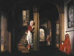 Eavesdropper by Nicolaes Maes