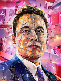 Elon Musk by his creations by Charis Tsevis