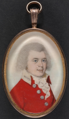 English Officer in a Scarlet Jacket by Frederick Buck