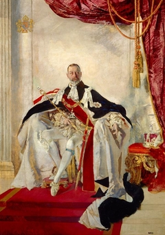 George V, 1865 - 1936. Reigned 1910 - 1936 by Charles Sims