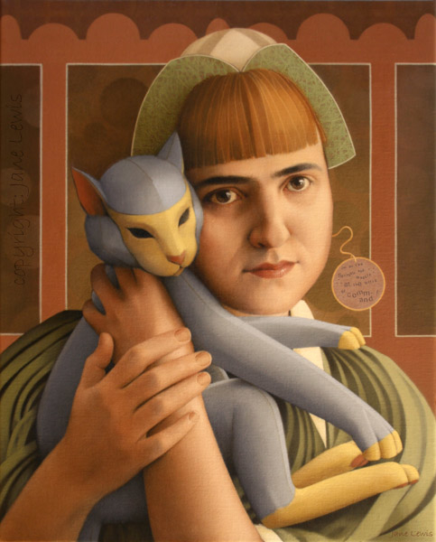 GIRL WITH A TOY CAT