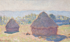 Grainstacks, in Bright Sunlight by Claude Monet