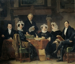 Group Portrait of the Regents and Regentesses of the Lepers' Home of Amsterdam, 1834-35 by Jan Adam Kruseman