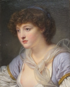 Head of a Girl by Jean-Baptiste Greuze