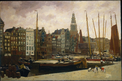 Het Damrak te Amsterdam