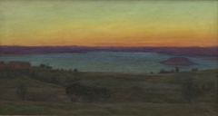 Høstaften. Borgenfjorden by Einar Øfsti