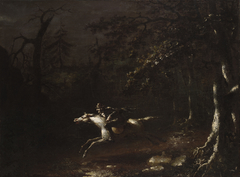 Ichabod Crane Flying from the Headless Horseman by John Quidor