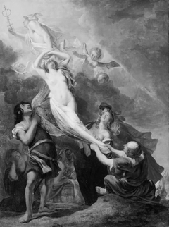 "Il Contento". Mercury abducting the Goddess Contento from the Earth