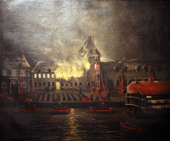 Incendie de la Salle d'Armes à Brest