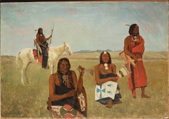 Indians near Fort Laramie by Albert Bierstadt