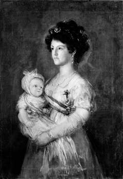Infanta María Luisa (1782–1824) and Her Son Carlos Luis (1799–1883) by Anonymous