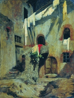 Italian Courtyard by Fyodor Bronnikov