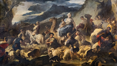Jacob's departure from Laban by Luca Giordano