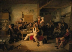 James Hogg, 1770 - 1835. Poet; 'The Ettrick Shepherd' (The Ettrick Shepherd's House Heating or The Celebration of his Birthday) by William Allan