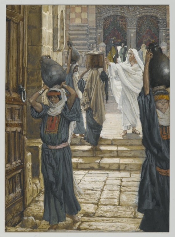 Jesus Forbids the Carrying of Loads in the Forecourt of the Temple