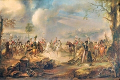 King George IV (1762-1830) and the Duke of Wellington (1769-1852) at a Review at Windsor by Peter Edward Stroehling