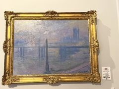 L'Aiguille de Cléopâtre et Charing Cross Bridge by Claude Monet