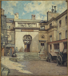 La cour de l'Hôtel Gouthière, rue Pierre-Bullet by Henri Dabadie