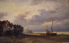 La plage by Antoine Léon Morel-Fatio