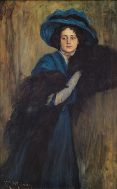 Lady in Blue by Raimundo de Madrazo y Garreta