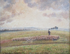 Landscape with Flock of Sheep