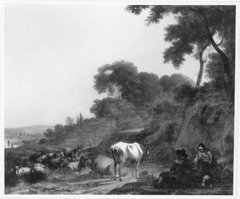 Landschaft mit Vieh by Albert Klomp