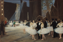 Les coulisses de l'Opéra de Paris by Jean Béraud