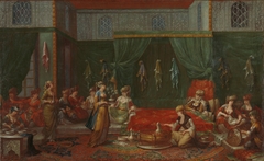 Lying-in Room of a Distinguished Turkish Woman by Jean Baptiste Vanmour