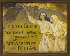 MacDowell Club Workers sign by F Luis Mora