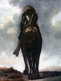 Man on Horseback, seen from the back by Gerard ter Borch