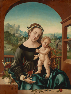 Maria mit Kind und Stieglitz by Jörg Breu the Elder