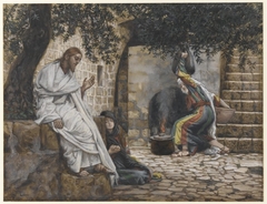 ''Mary Magdalene at the Feet of Jesus'' by James Tissot