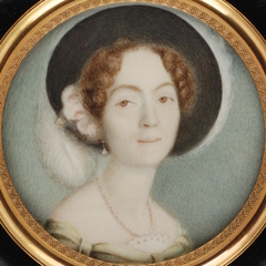 Miniature portrait of Cecile Catherine van Hogendorp-Olivier by anonymous painter