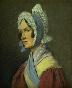 Oberstinde Cathrine Lundbye, f. Bonnevie, kunstnerens moder by Johan Lundbye