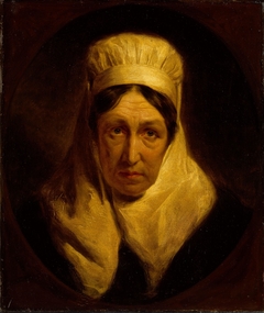 Old French Woman by George Lance