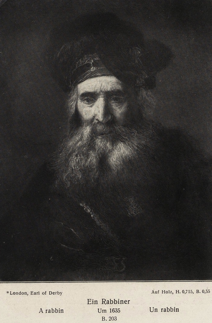 Old man with beard and high turban