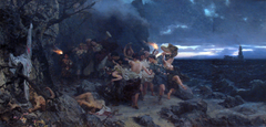Orgy in the reign of Tiberius on the island of Capri by Henryk Siemiradzki