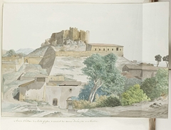 Oude kasteel van Mata en Grifone en het karmelieten klooster, grondvesten van Messina by Louis Ducros