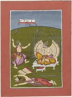 Parasurama (incarnatie van Vishnu als Rama-met-een-bijl) by Unknown Artist