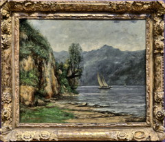 Paysage au lac by Gustave Courbet