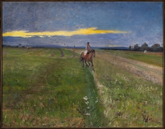 Peasant on horseback by Włodzimierz Tetmajer