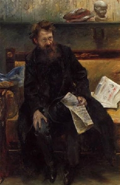 Peter Hille by Lovis Corinth