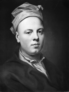 Portrait of a Young Man Wearing a White Cap