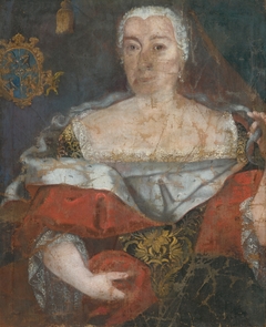 Portrait of a Zemianka in a Brocaded Cloak by Slovenský maliar okolo polovice 18 storočia