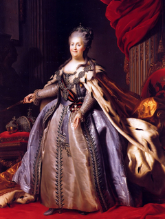 Portrait of Catherine II (copy) by Fyodor Rokotov