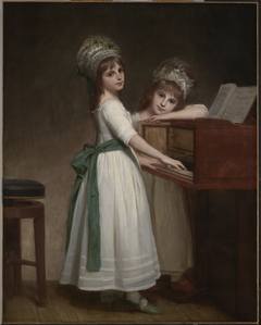 Portrait of Maria and Catherine, the Daughters of Edward Thurlow, 1st Baron Thurlow by George Romney