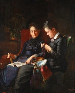 Portrait of Mary and Elizabeth Macdowell by Susan Macdowell Eakins