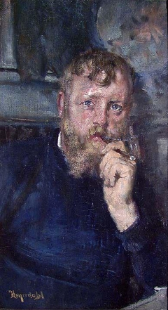 Portrait of the Painter Frits Thaulow by Hans Heyerdahl