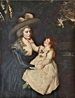 Portrait of the Widow Mrs. Seaforth and Child by Joshua Reynolds