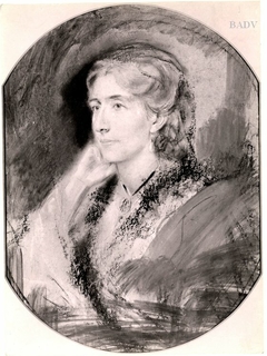 Porträt der Frau Cosima Wagner by Franz von Lenbach